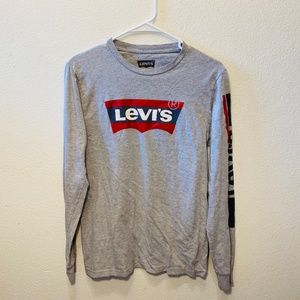 Ladies Levi’s l/s gray shirt